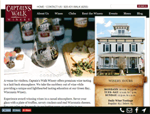 Tablet Screenshot of captainswalkwinery.com